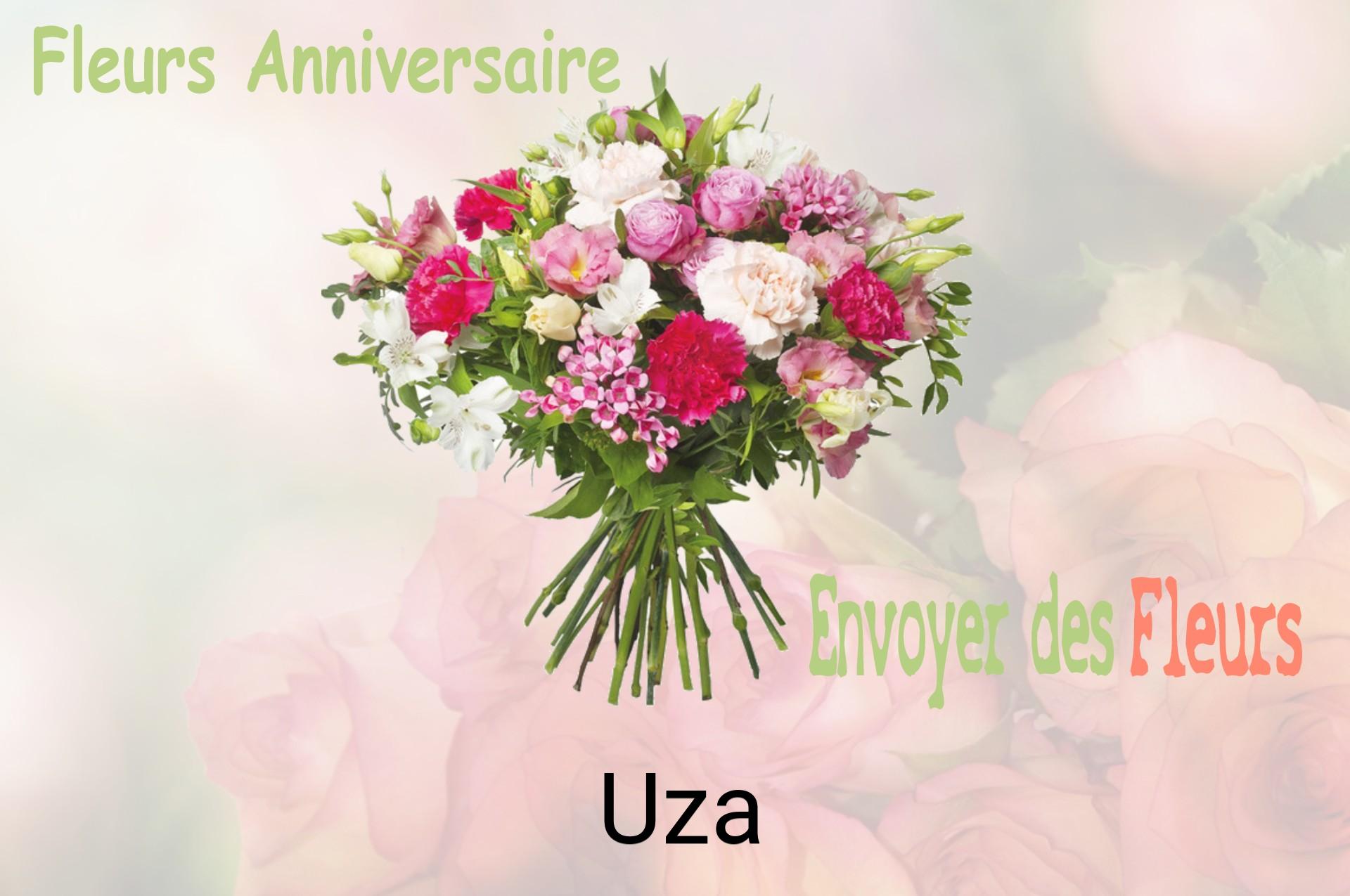Bouquet de fleurs d’anniversaire livré à Uza